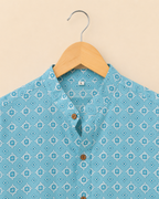Light Blue Full Sleeves Cotton Shirt