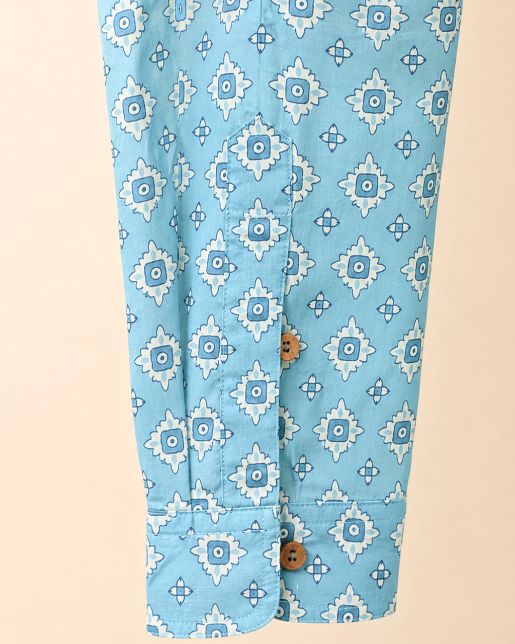 Light Blue Full Sleeves Cotton Shirt