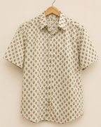 Floral Printed Cotton Men's Shirt