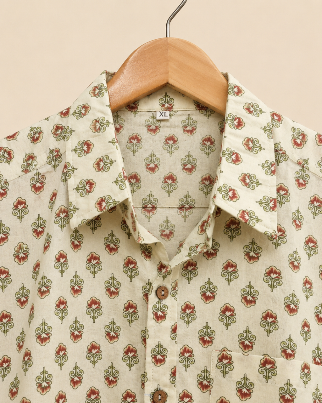 Floral Printed Cotton Men's Shirt