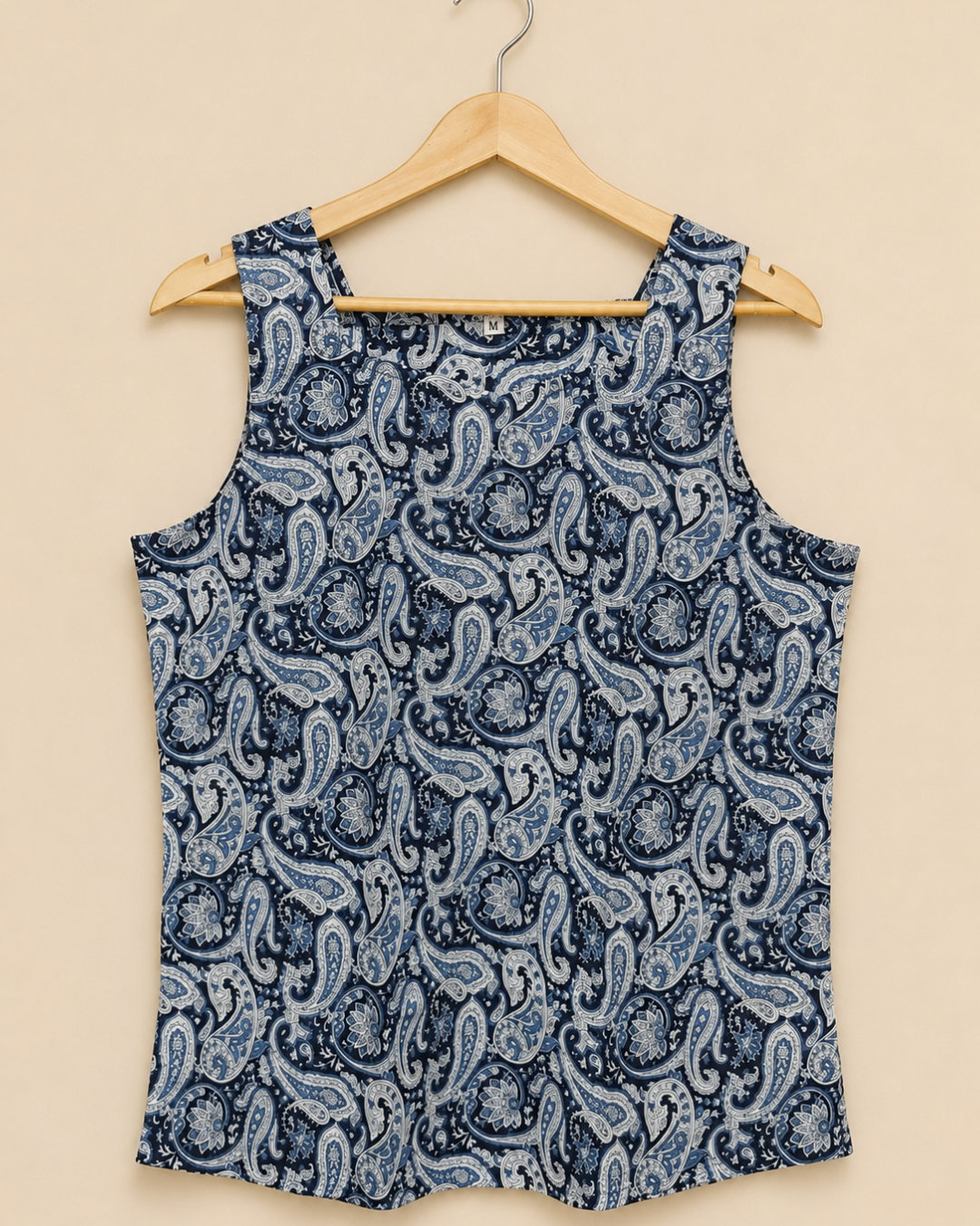 Traditional Printed Cut Sleeve Top