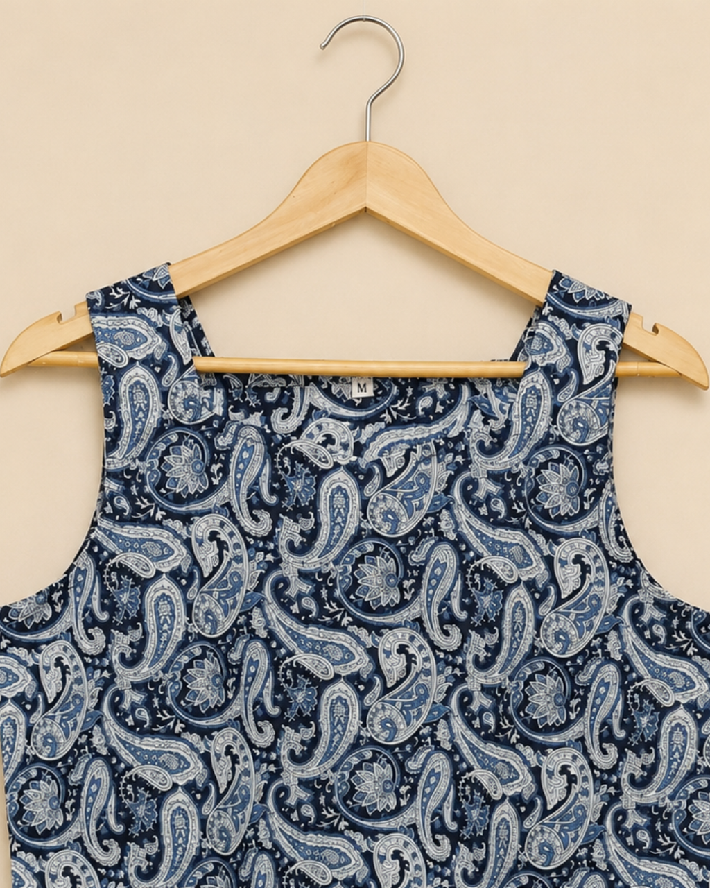 Traditional Printed Cut Sleeve Top