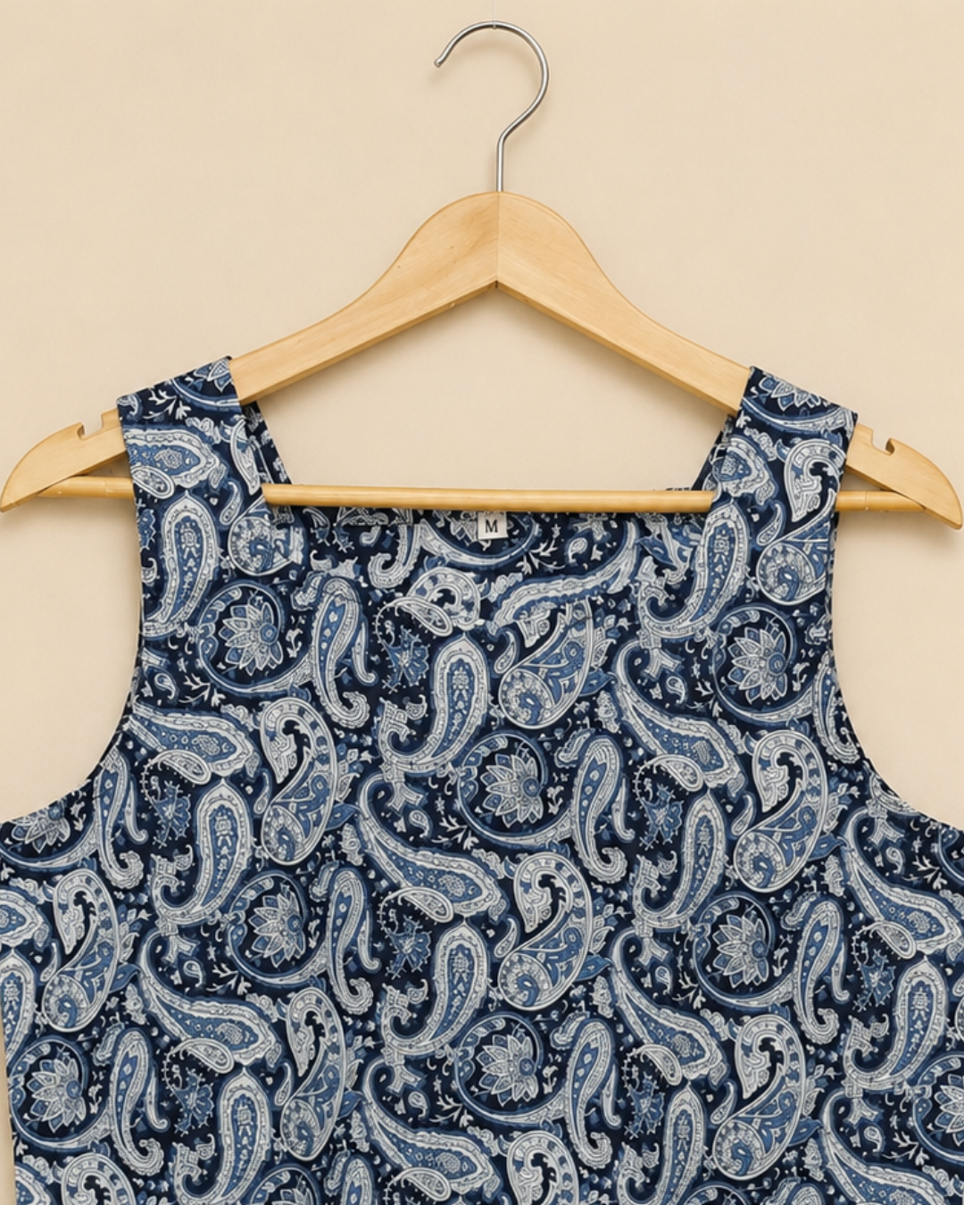 Traditional Printed Cut Sleeve Top
