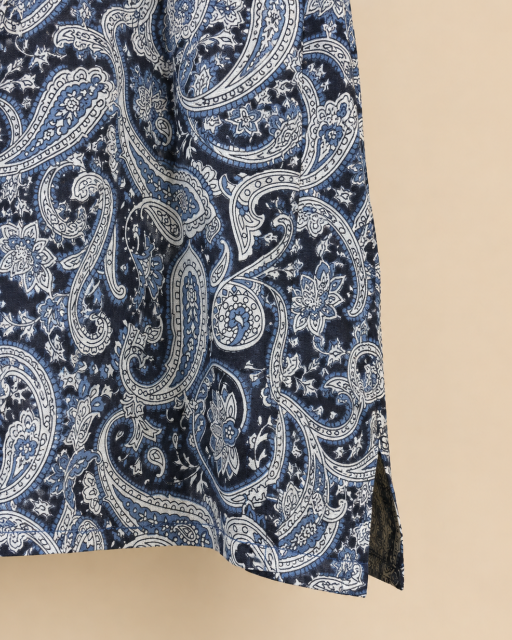 Traditional Printed Cut Sleeve Top