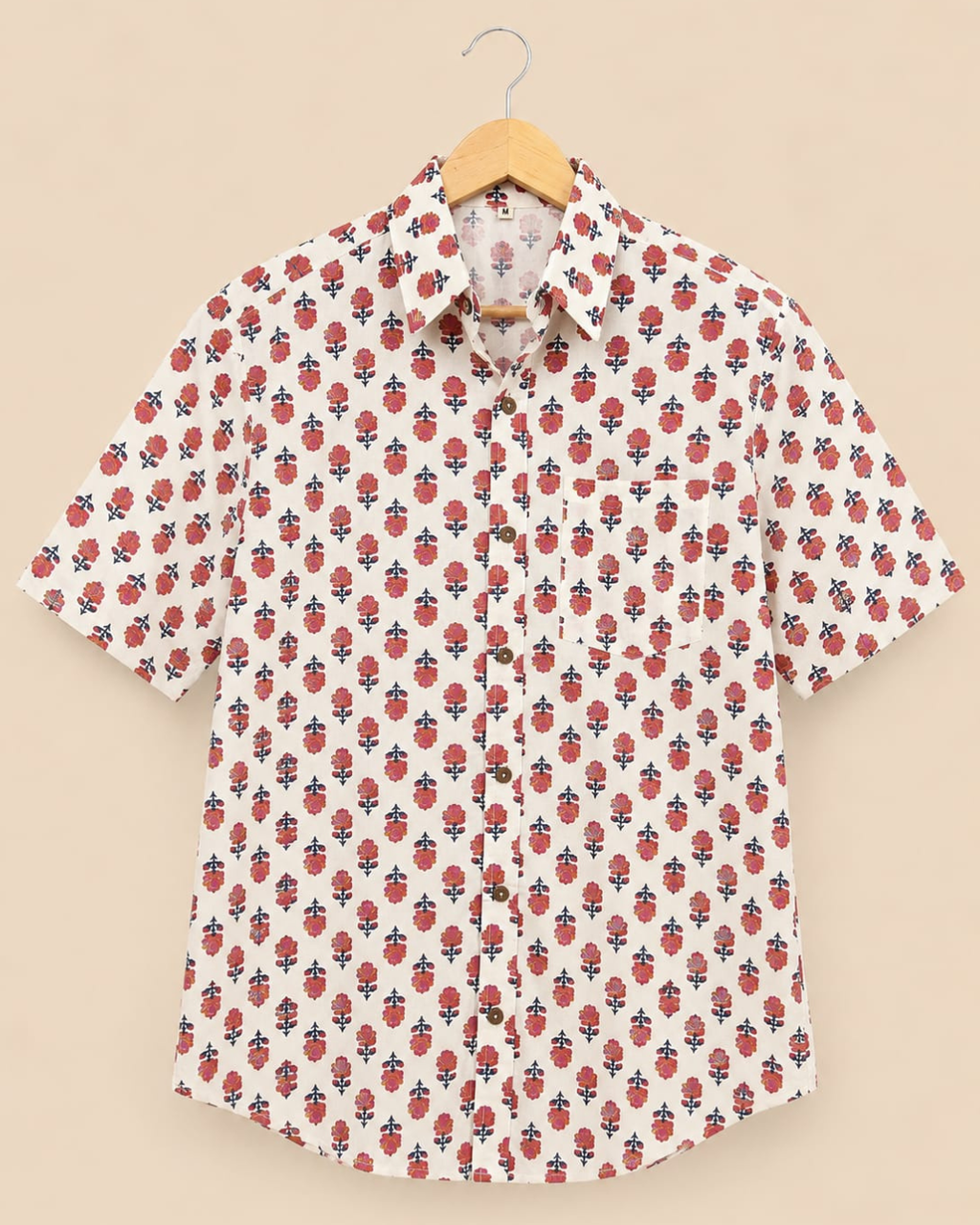 Colorful Booti Print Men's Cotton Shirt