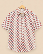 Colorful Booti Print Men's Cotton Shirt