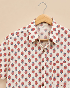 Colorful Booti Print Men's Cotton Shirt