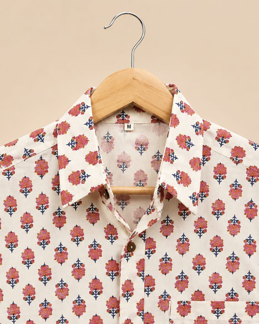 Colorful Booti Print Men's Cotton Shirt