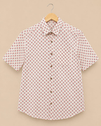 Pink Booti Print Men's Cotton Shirt