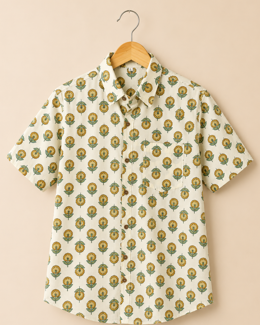 Floral Booti Print Men's Cotton Shirt