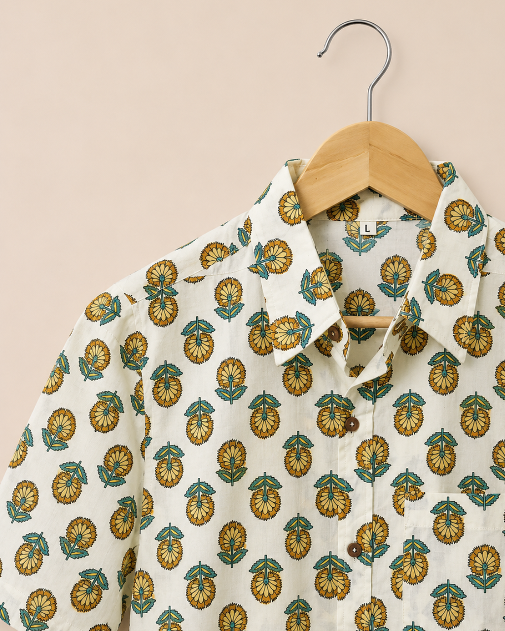Floral Booti Print Men's Cotton Shirt