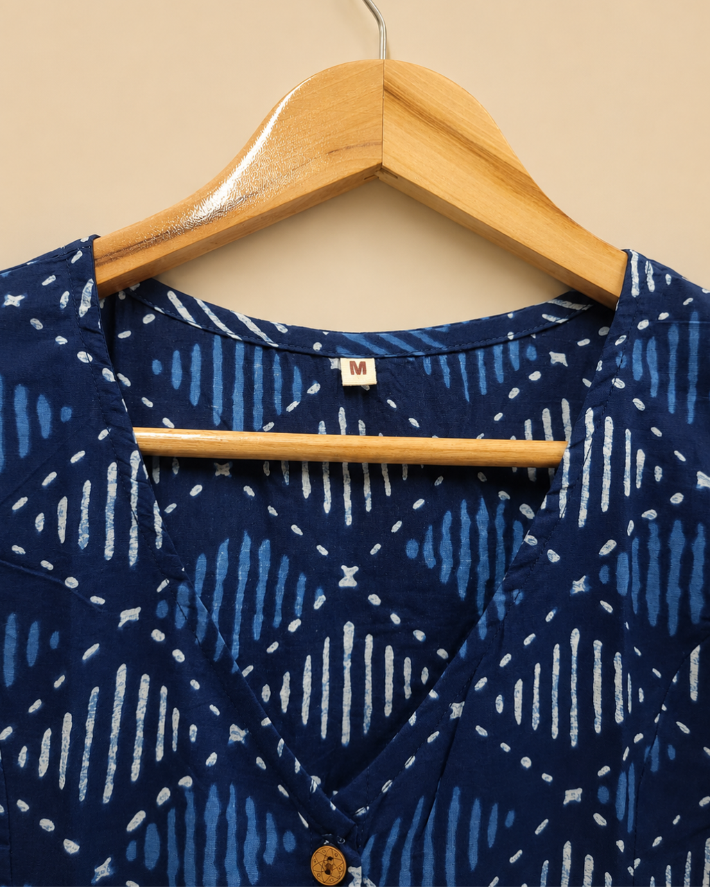 Indigo Printed Women's Waistcoat