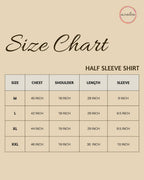 Black Kalamkari Print Men's Cotton Shirt