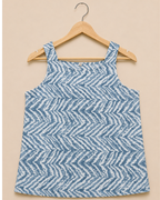 Grey Cut Sleeve Cotton Top