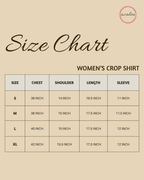Green Printed Women's Crop Shirt